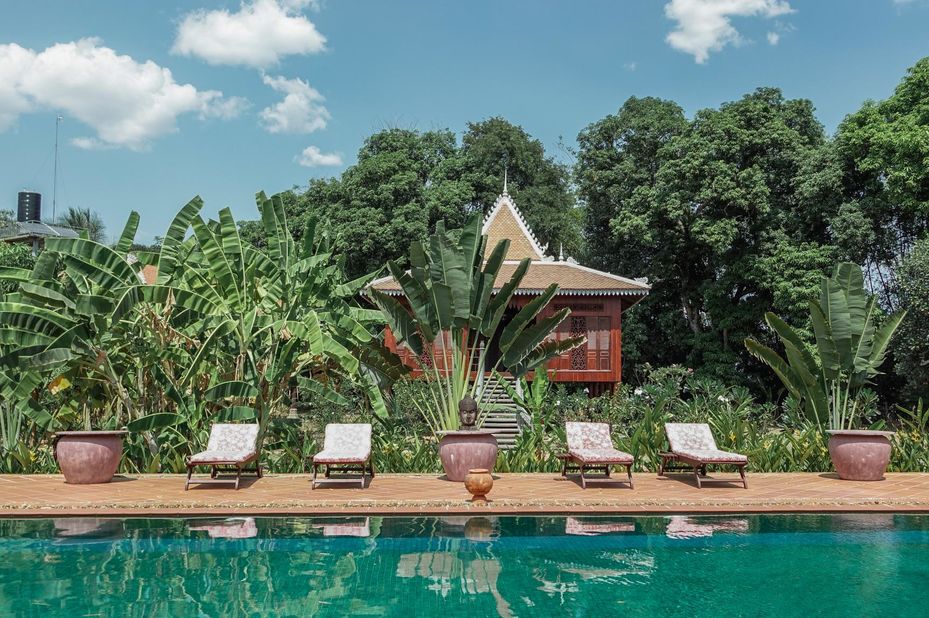 Koh Trong - Rajabori Villa Zwembad - Cambodja